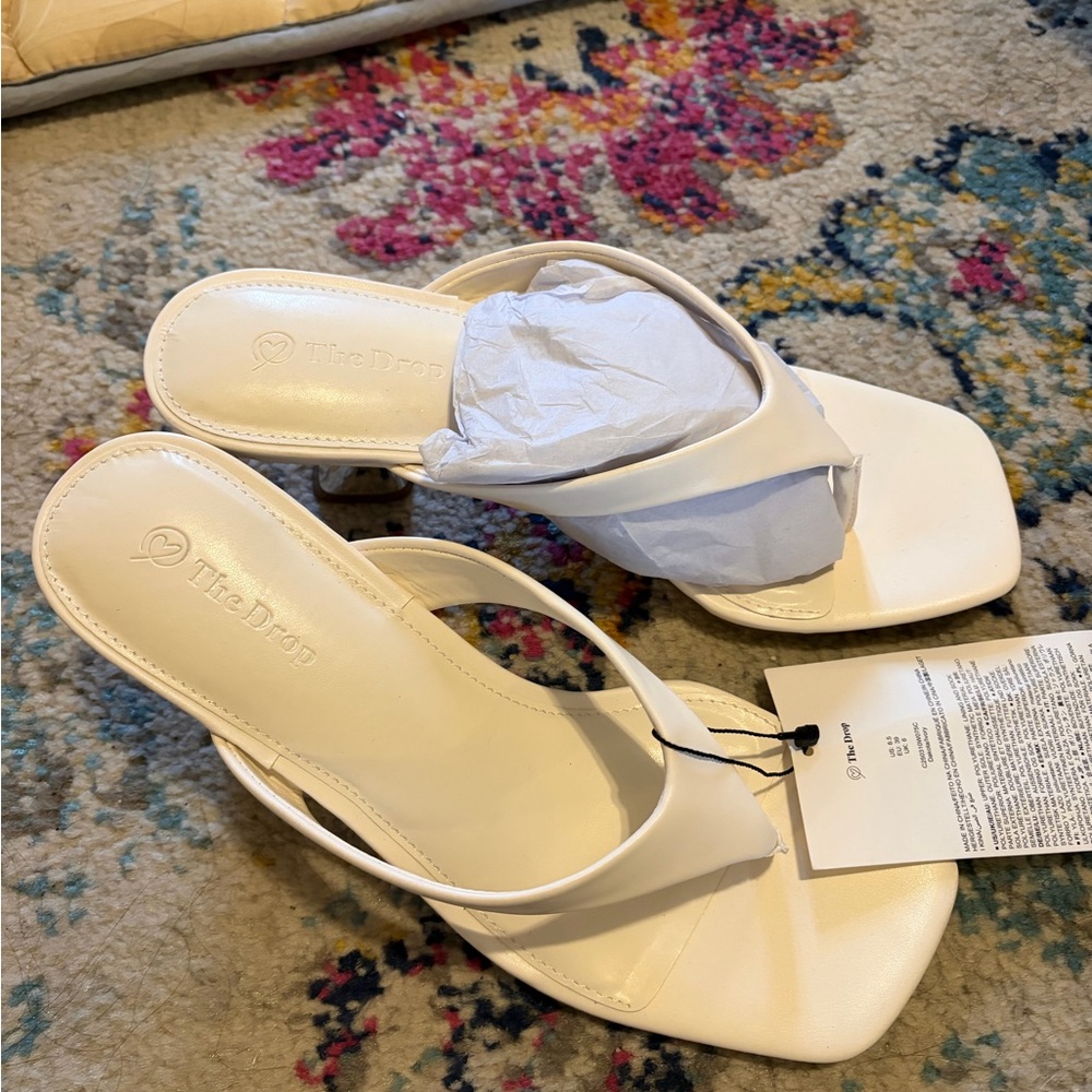 The Drop brand sandals NWT, size 8.5 ivory